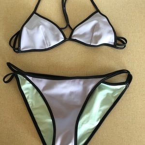 Victoria Secret triangle bikini purple